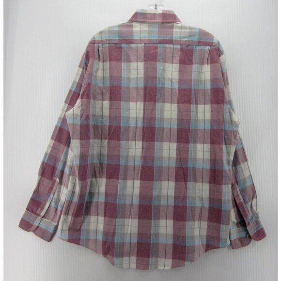 VINTAGE Levis Shirt XL Button Down Plaid Flap Pocket 80s 90s Western - Picture 6 of 10